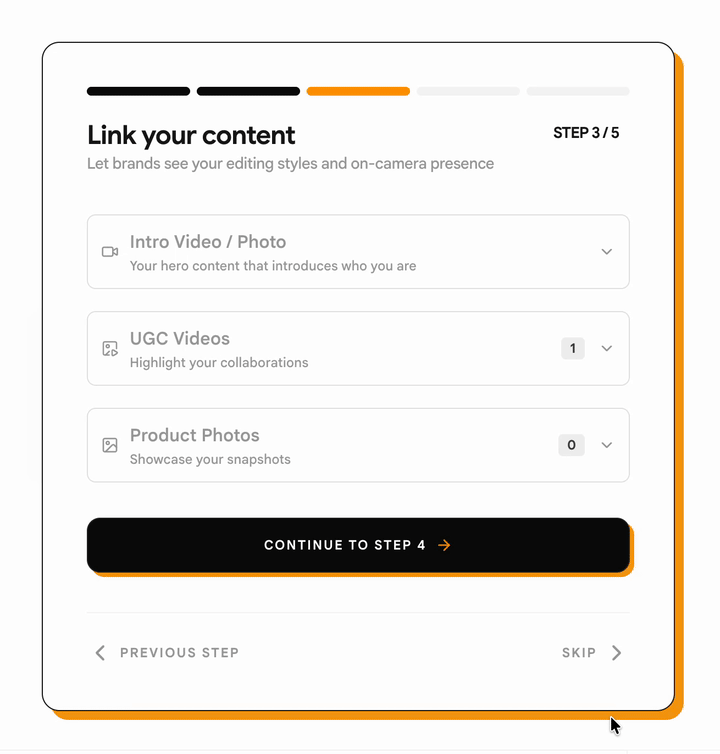 Link your content.