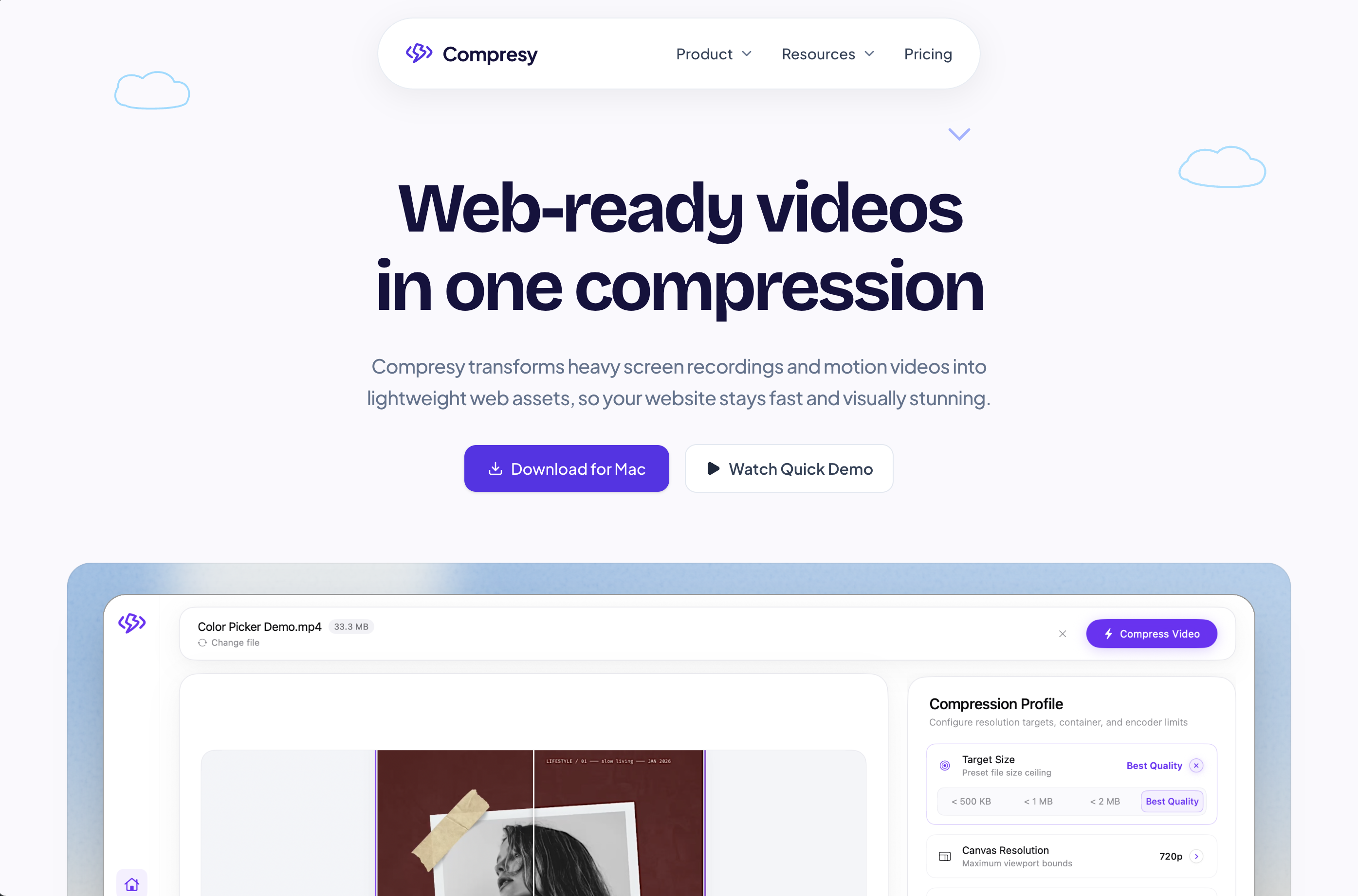 Compresy Video Compressor for macOS