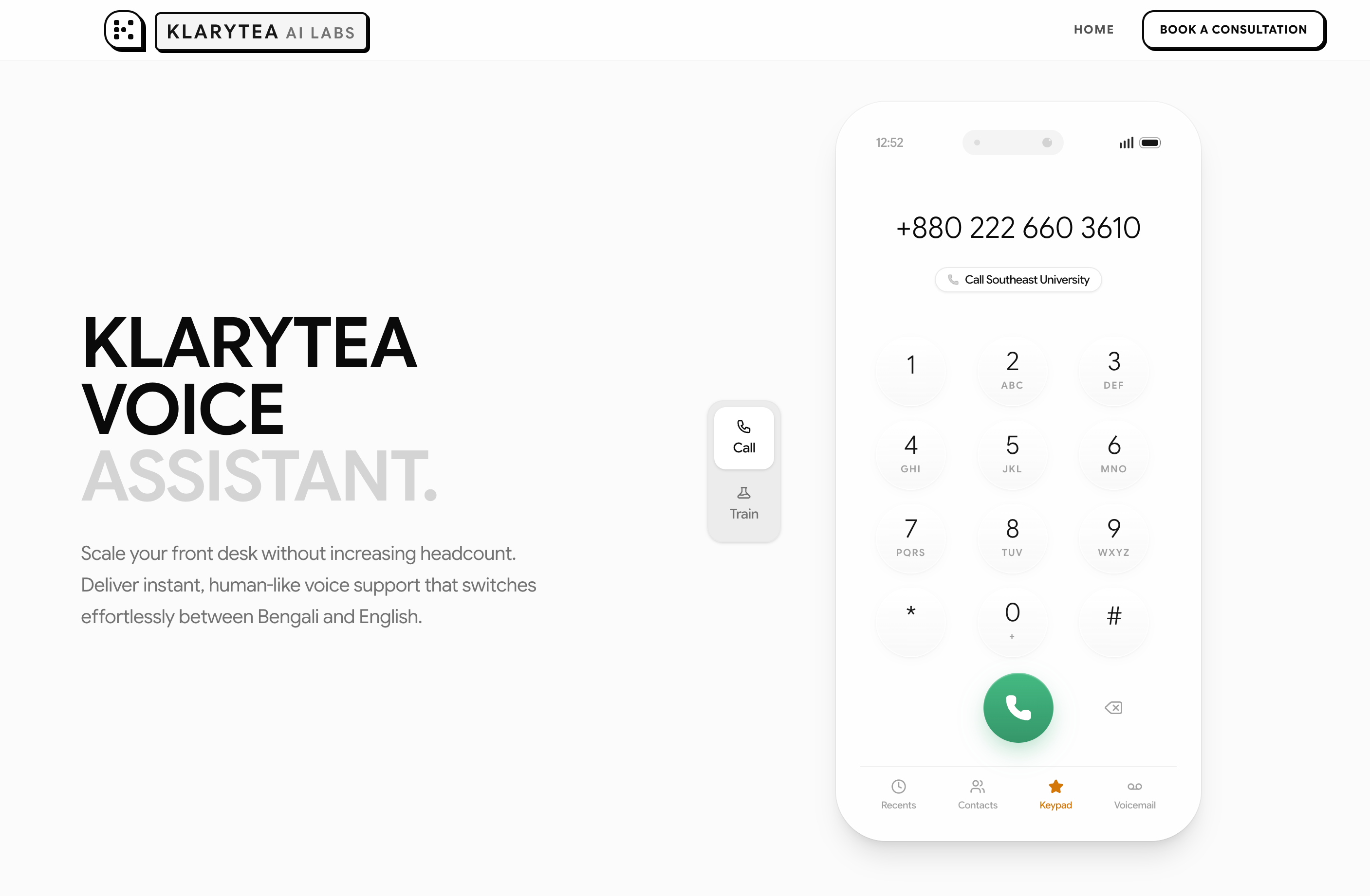 Klarytea Voice Assistant